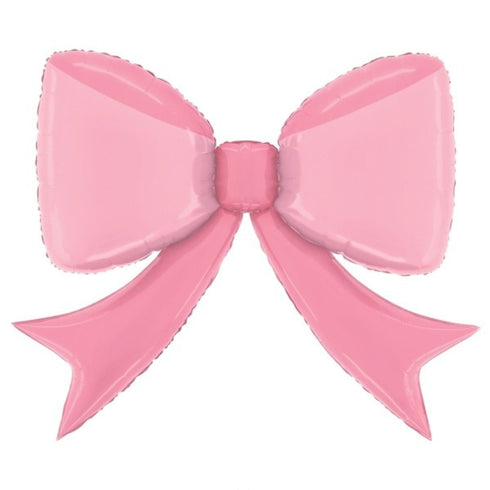 Pink Bow Foil Mylar Balloons | 41 Inch