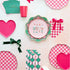 Pink Checkered Paper Party Napkins | Package 20