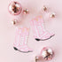 Pink Pair of Cowgirl Boots Paper Napkins | Package 16