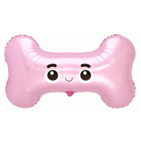 Pink Dog Bone Foil Balloons | 30 Inch