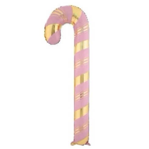 Candy Cane Foil Balloons | 55 Inch & 30 Inch | Pink, Green, Red and Blue | Air Fill Only