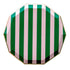 Pink & Green Cabana Striped Paper Plates | 10.75 Inch | Package 8