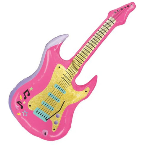 Pink Electric Guitar Balloon | 39 INCH