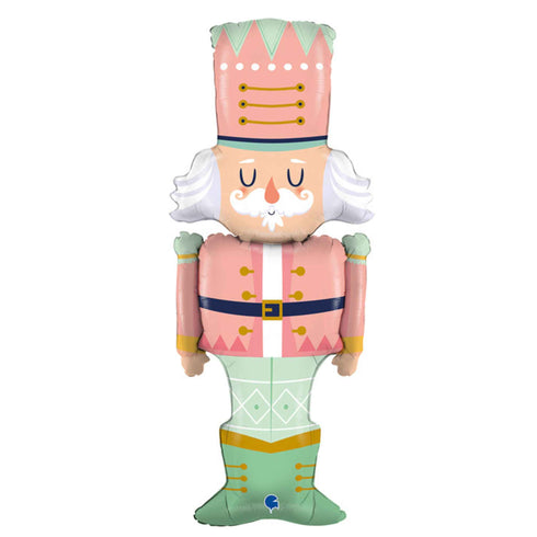 Pink Nutcracker Christmas Foil Balloons | 42 Inch