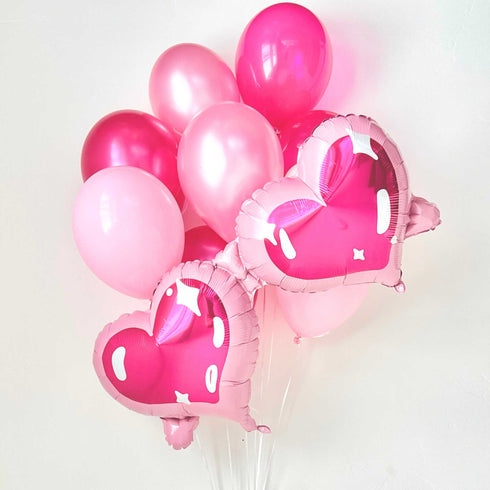 You Look Fine Pink Valentine's Day Balloon Bouquets | Set 9