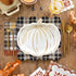 Plaid Paper Party Plates | Package 8 | Holiday & Thanksgiving