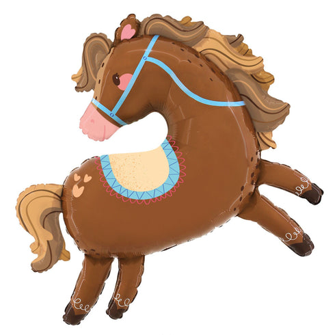 Lovely Pony Horse Foil Balloons | 37 Inch