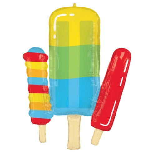 Summer Pool Party Popsicle Balloons | 34 INCH