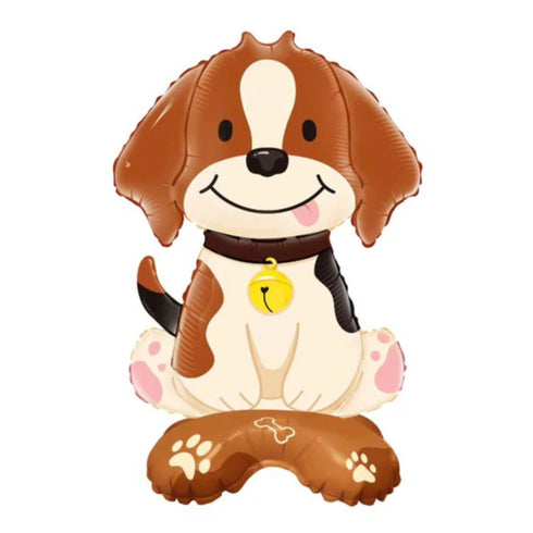 Puppy Dog Foil Balloons | 18 Inch | Air Fill with Integrated Stand
