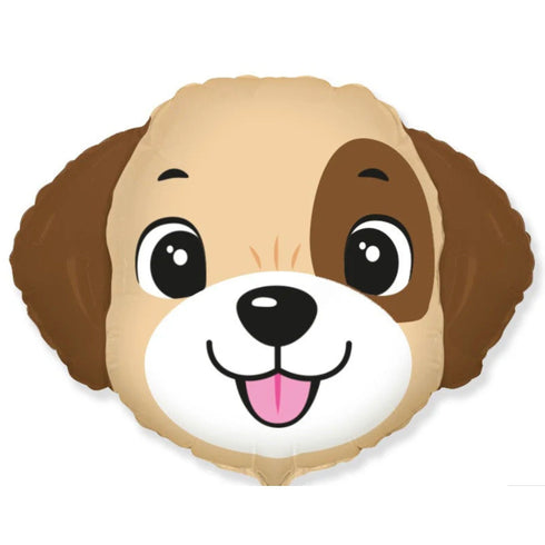 Adorable Puppy Dog Head Foil Balloons | 29 Inch