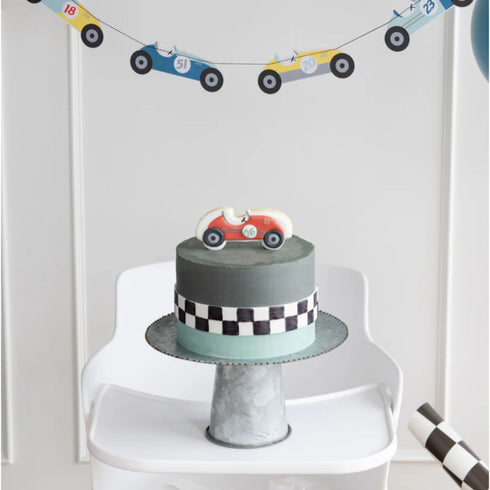 Happy Birthday Race Car Party Paper Banners | Set 2