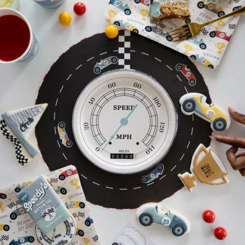 Race Car Party Race Track Paper Placemats | Set 12
