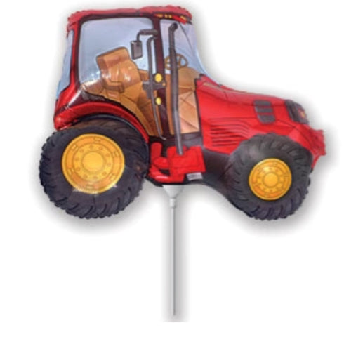 Mini Red Tractor Balloon | 12 INCH | Air Fill