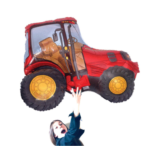 Red Tractor Farm Party Foil Balloons | 34 INCH