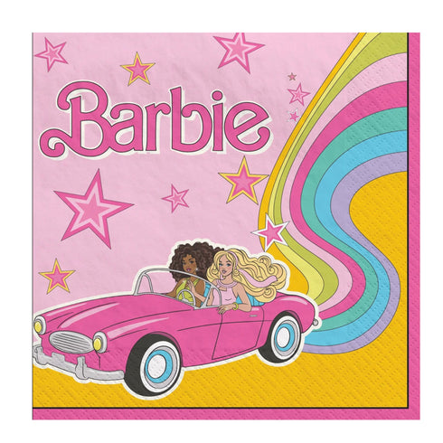 Retro Barbie Paper Party Napkins | Licensed | Package 16
