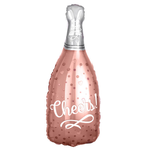 Cheers Rose Champagne Balloon | 26 Inch