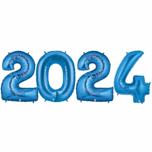 Royal Blue 2024 Number Balloons | 40 Inch