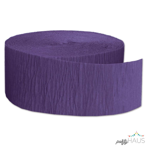 Royal Purple Crepe Paper Party Streamers | 81'