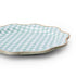 Sage Green Gingham Paper Plates | 11 Inch | Package 8