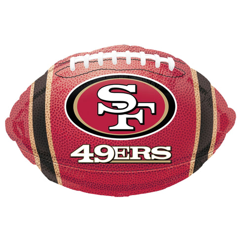 San Francisco 49ers Football Foil Balloons | 18 Inch