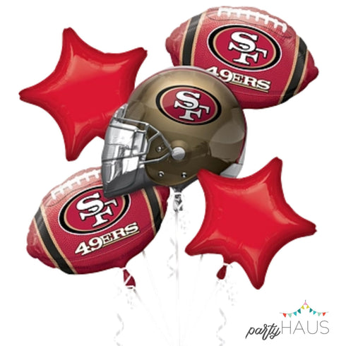 San Francisco 49ers Football Balloon Bouquets