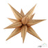 Satin Champagne Starburst Foil Balloon | 27 Inch and 40 Inch | Air Fill Only