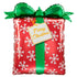 Red Snowflake Christmas Present Foil Balloons | 27 INCH