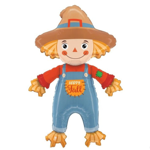 Fall Scarecrow Foil Mylar Balloons | 40 Inch