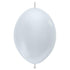 Pearl White | 12 INCH | Sempertex (Betallatex) LINK-O-LOON® Latex Balloons | Package 10