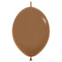Deluxe Coffee Brown | Sempertex LINK-O-LOON® Latex Balloons | 12 INCH | Package 10