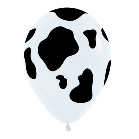 Sempertex Cow Print Latex Balloons | 11 INCH | Package 6