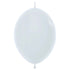 White | 12 INCH | Sempertex (Betallatex) LINK-O-LOON® Latex Balloons | Package 10