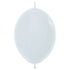 Fashion White | Sempertex LINK-O-LOON® Latex Balloons | 6 INCH | Package 10