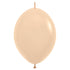 Matte Malibu Peach | 12 Inch | Sempertex LINK-O-LOON® Latex Balloons | Package 10