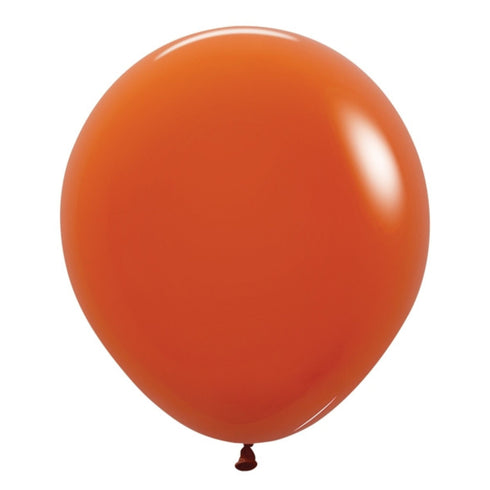 Deluxe Sunset Orange | 18 Inch | Sempertex (Betallatex) Latex Balloons | Package 6