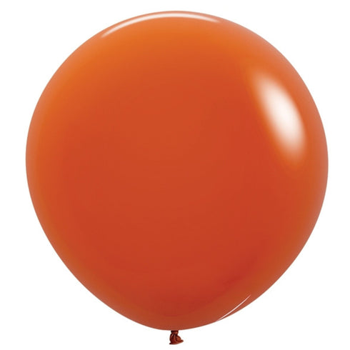 Deluxe Sunset Orange | 24 Inch | Sempertex (Betallatex) Latex Balloons | Each