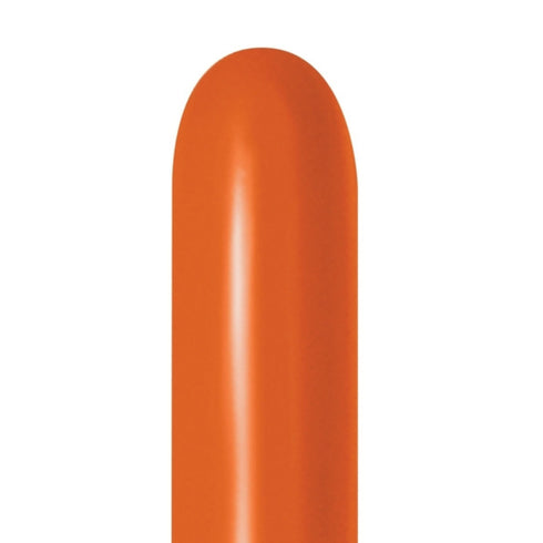 Deluxe Sunset Orange | 260 | Sempertex Modeling Latex Balloons | Package 10