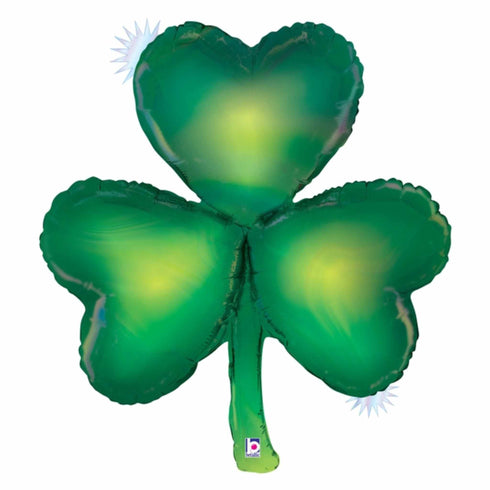 Opal Green Shamrock Balloons | 32 INCH