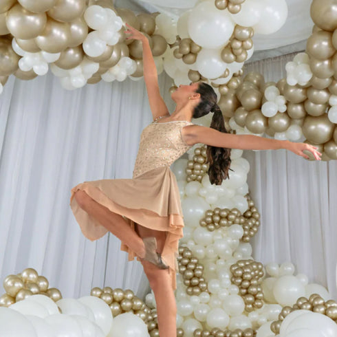 Silk Gold Dust | 11 Inch | Sempertex Latex Balloons | Package 10