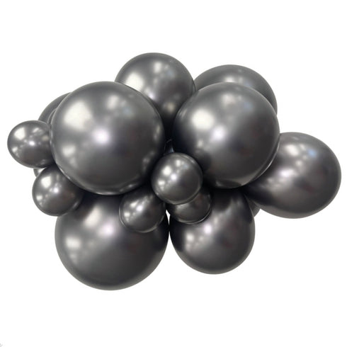 Silk Midnight Grey | 11 Inch | Sempertex Latex Balloons | Package 10