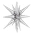 Metallic Silver Starburst All In One Foil Balloon | 22 Inch | Air Fill Only