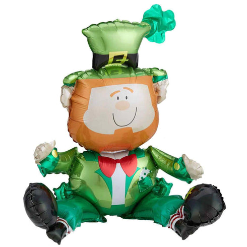 Sitting Green Leprechaun Balloons | St Patrick's Day | 22 INCH