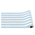 Sky Light Blue Cabana Stripe Paper Table Runner