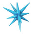 Sky Blue Starburst All In One Foil Balloon | 22 Inch | Air Fill Only