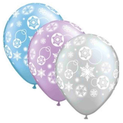 Snowflake Latex Balloons | Set 6