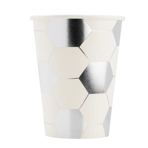 Soccer Ball Inspired Paper Party Cups | Package 8