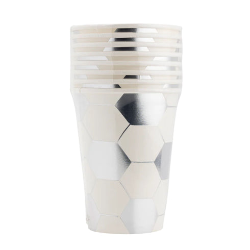 Soccer Ball Inspired Paper Party Cups | Package 8