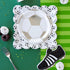 Soccer Ball Square Paper Party Plates | Package 8