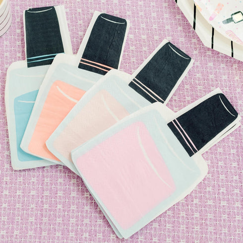 Nail Polish Bottle Paper Napkins | Spa Day Party | Package 16
