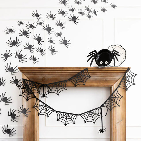 Spider Shaped Paper Plates | Halloween Party | Set 8